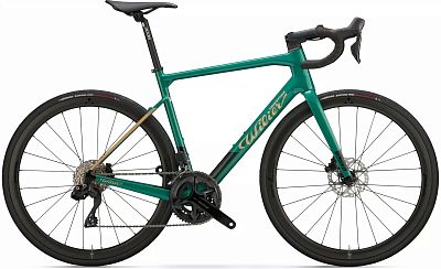 Превью Шоссейный велосипед Велосипед WILIER Garda 105 Di2 React 40 Green/Gold (2025)